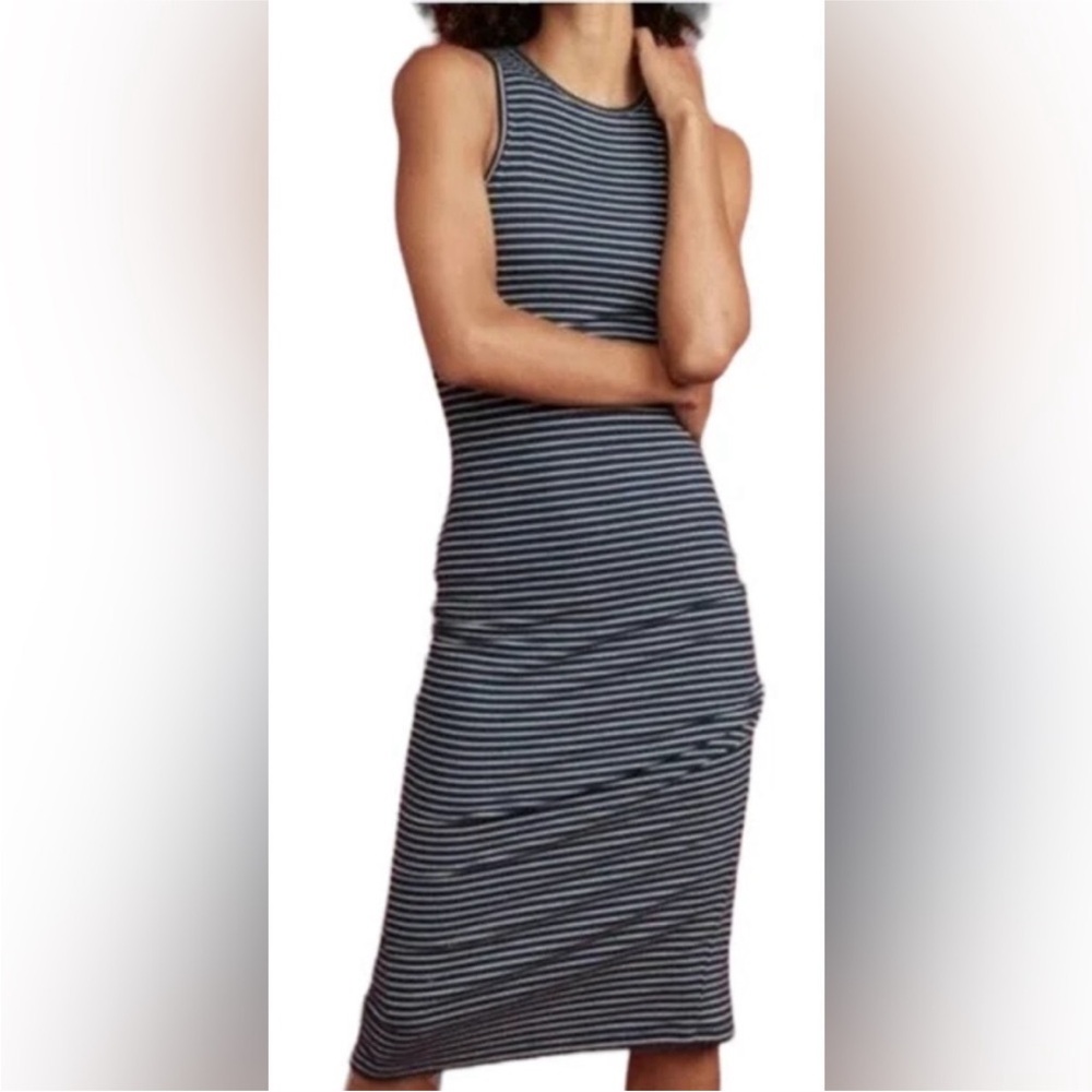 Marine Layer Striped Midi Dress Size Small